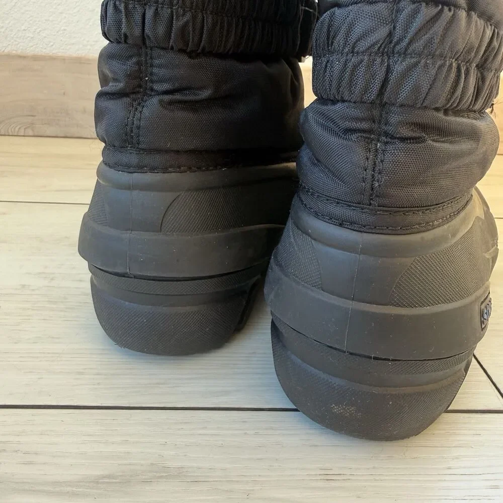 Sorel Unisex Flurry Black Blue Insulated Winter Waterproof Snow Boot Size 7